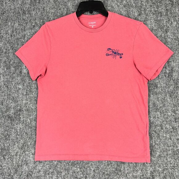 J Crew Shirt Mens Medium Red Lobster Bake Beach Tee Cotton Short Sleeve‎ - Picture 2 of 12